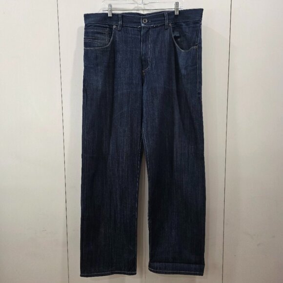 Sean John Men’s Dark Indigo Straight Fit Jeans Size 38 - Picture 1 of 10